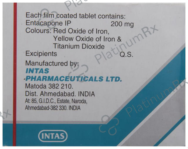 Entacom 200mg Tablet 10s
