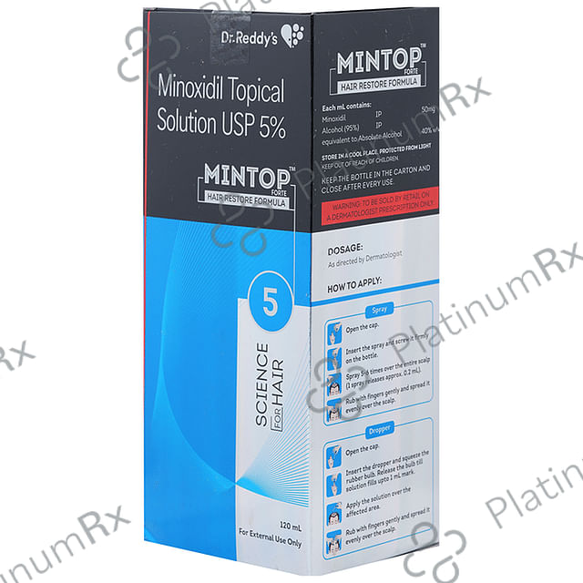 Mintop Forte 5% Minoxidil Solution 60ml