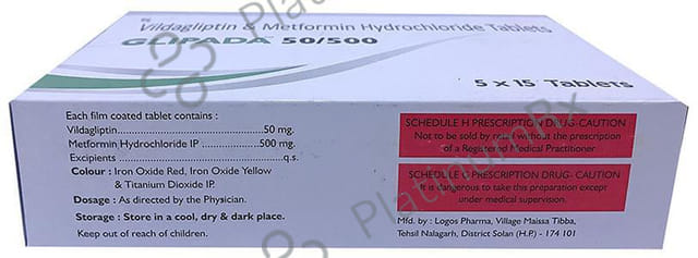 Glipada 50/500 Tablet
