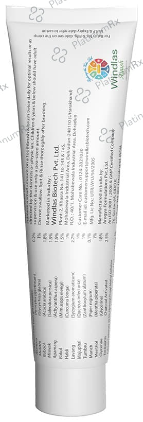 Windlas Charcowhite Sensitive Max Care Toothpaste