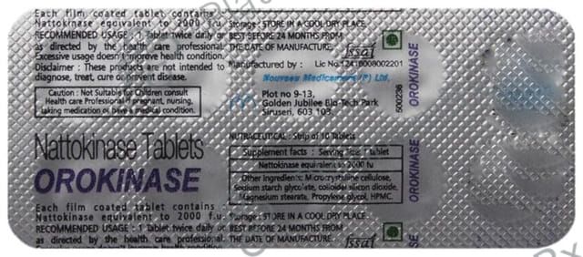 Orokinase 2000CFU Tablet 10s