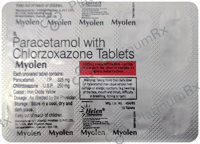 Myolen 325mg/250mg Tablet