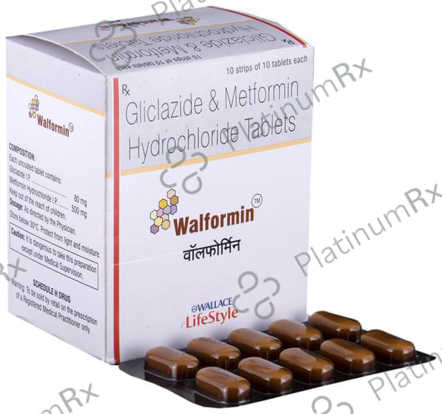 Walformin 80/500mg Tablet 10s