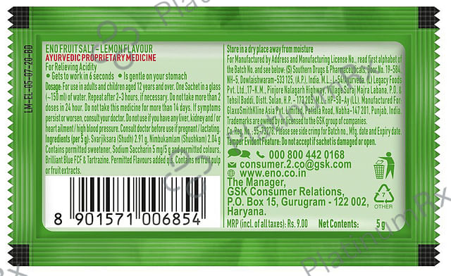 Eno Flavour Lemon Powder 5gm