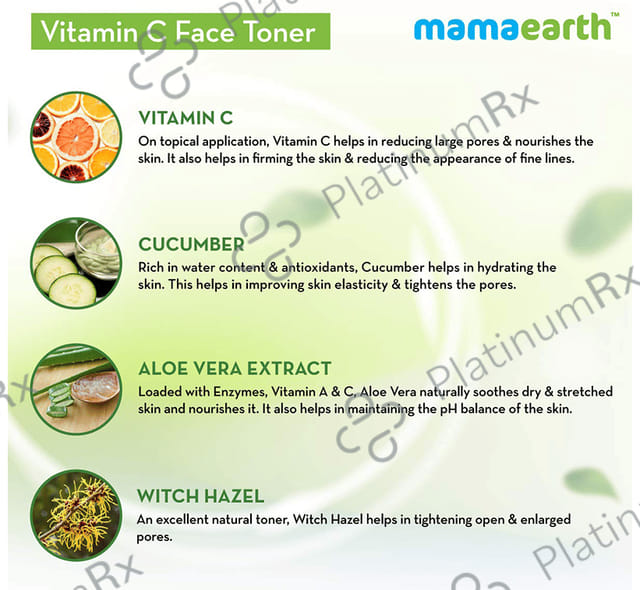 Mamaearth Vitamin C Face Toner - Alcohol-Free - For All Skin Types