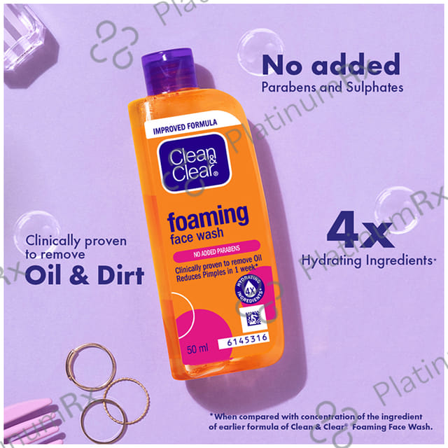 Clean & Clear Foaming Face Wash 50ml