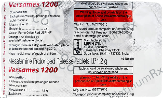 Versames 1200mg Tablet 10s
