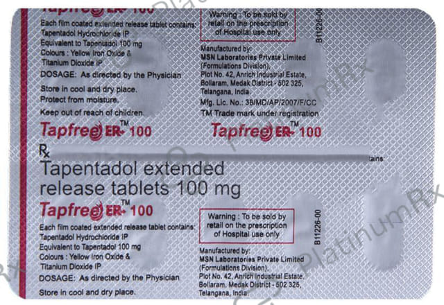 Tapfree 100 Tablet ER