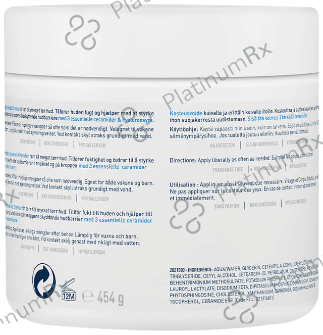 CeraVe Moisturising Cream for Dry to Very Dry Skin 454gm