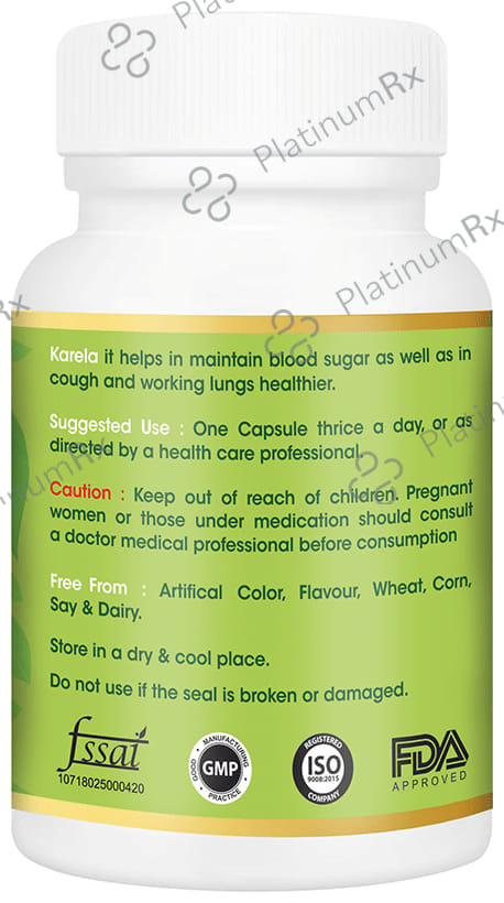 Vitagreen Karela 500mg Capsule