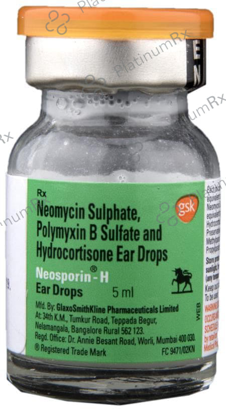 Neosporin H 3400/10000IU Ear Drop 5ml