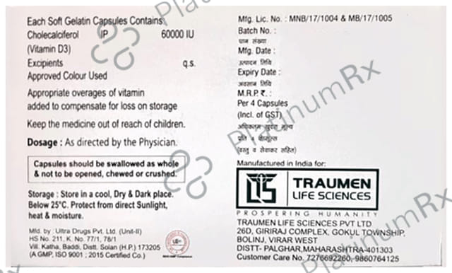 Calcar 60000IU Softgel Capsule 4s
