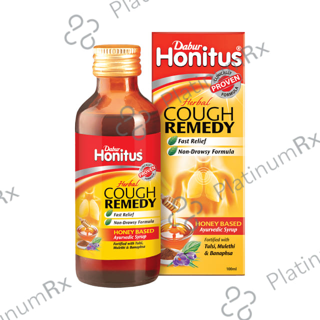 Dabur Honitus Honey Based Cough With Hot Sip Free Syrup 100ml