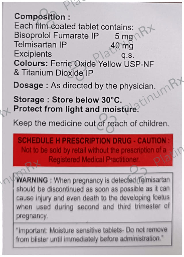 Besicor T 5/40mg Tablet 15s