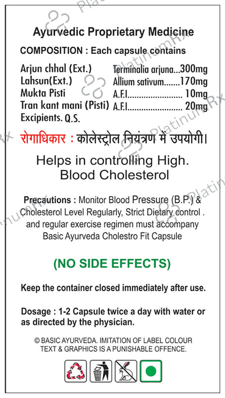 Basic Ayurveda Cholestro Fit Capsule
