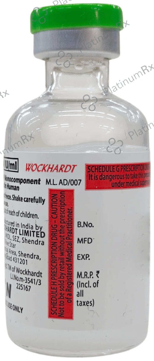 Wosulin N (40 IU/ml) Vial 1X10ml