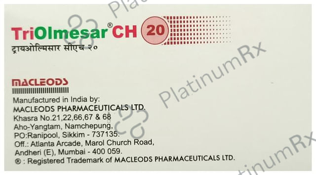 Triolmesar CH 5/12.5/20mg Tablet 15s