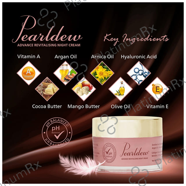 Pearldew Advance Revitalising Night Cream (50gm Each) 4 jar