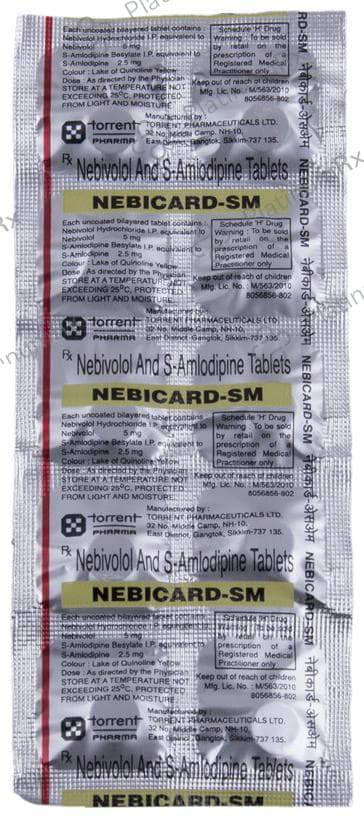 Nebicard SM 5/2.5mg Tablet 10s