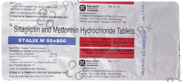 Stalix M 50/850mg Tablet 15s