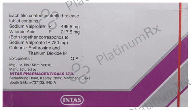 Valprol CR 750mg Tablet CR 10s