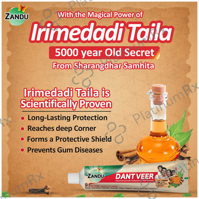 Zandu Dant Veer Toothpaste 400 gm