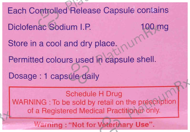 Subsyde CR 100mg Capsule 10s