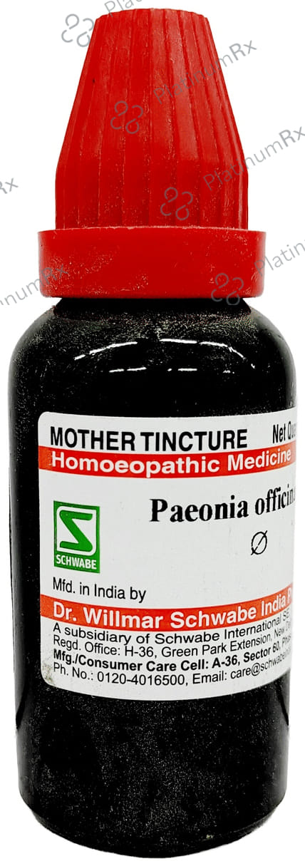 Dr Willmar Schwabe India Paeonia Officinalis Mother Tincture Q