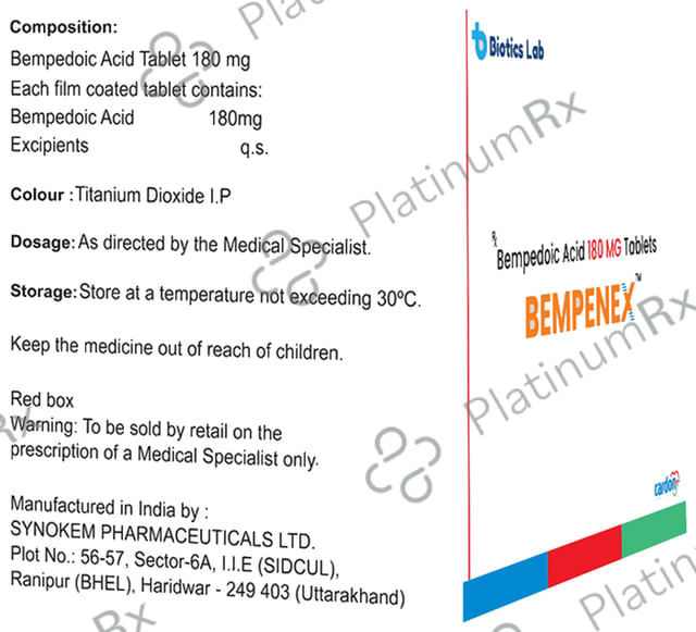 Bempenex 180mg Tablet