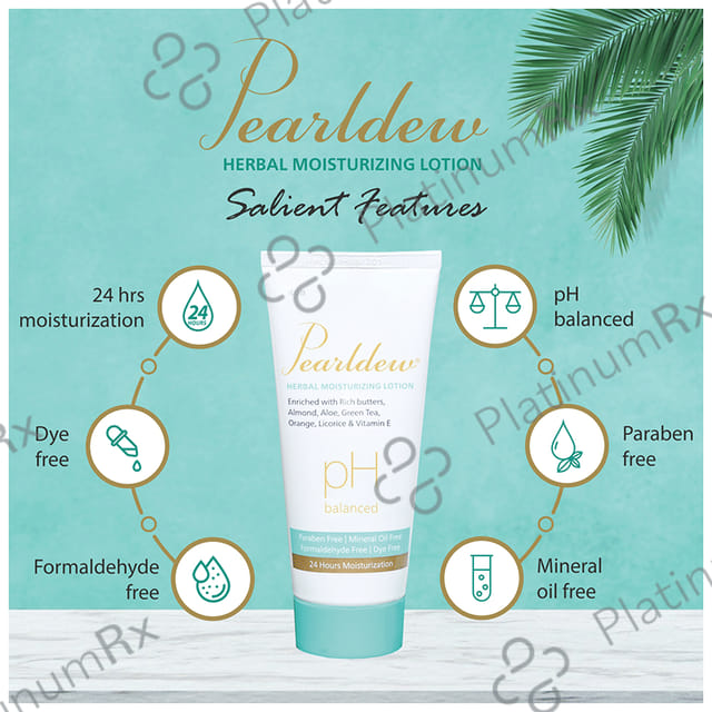 Pearldew Herbal Moisturizing Lotion (100gm Each) 3 Tubes