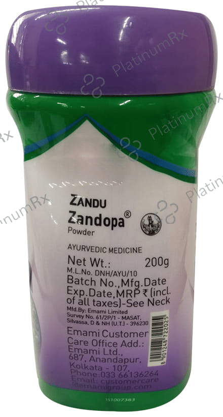 Zandu Zandopa Ayurvedic Powder - Enriched With Mucuna Pruriens & Natural L-Dopa