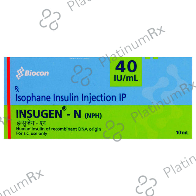 Insugen-N 40IU/ml Injection 10ml