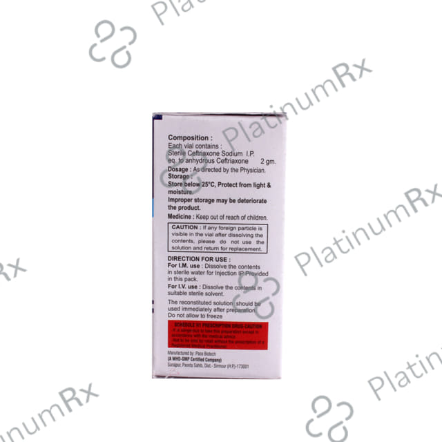 A Cef 2gm Injection 1s