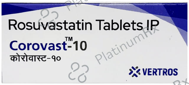 Corovast 10mg Tablet 10s