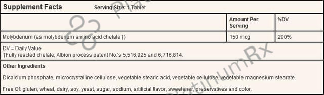 Solgar Chelated Molybdenum Tablet
