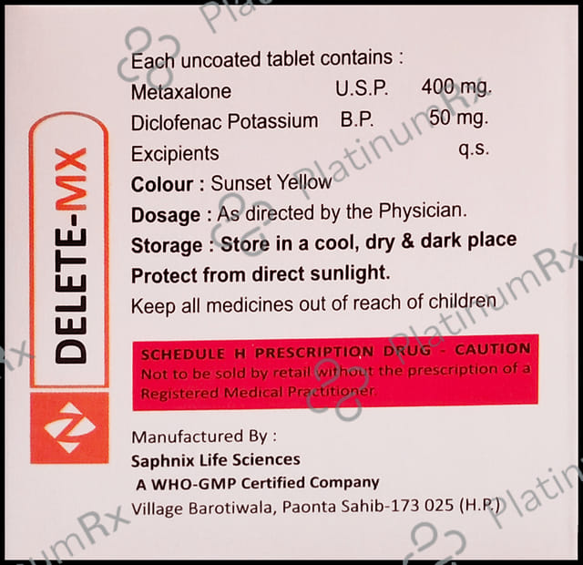 Delete MX 50mg/400mg Tablet