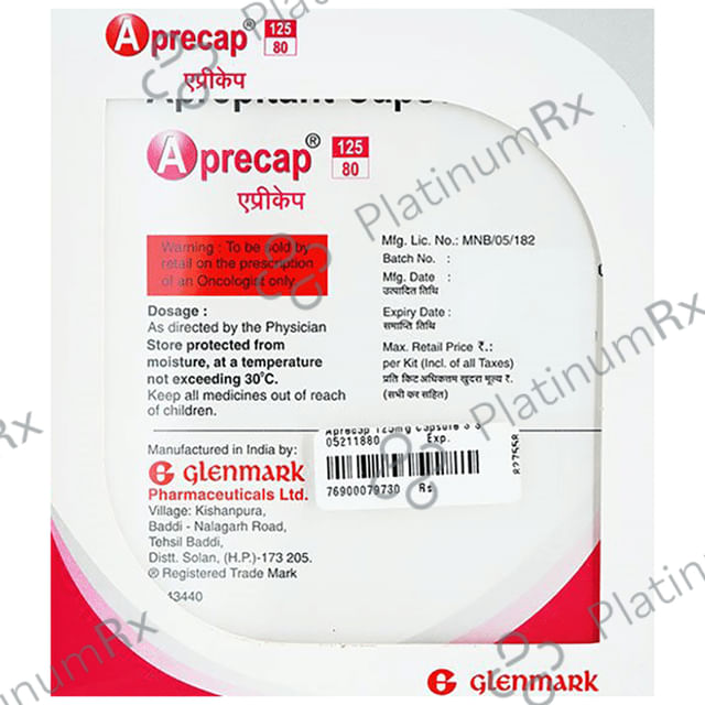 Aprecap 125/80mg Capsule 3s