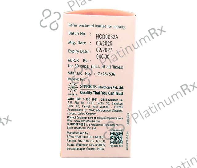 Budepress Forte 400/12mcg Capsule 30s