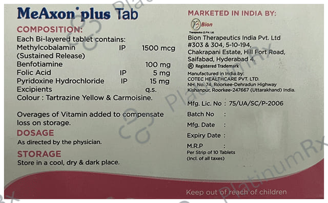 Meaxon Plus Tablet SR 10s