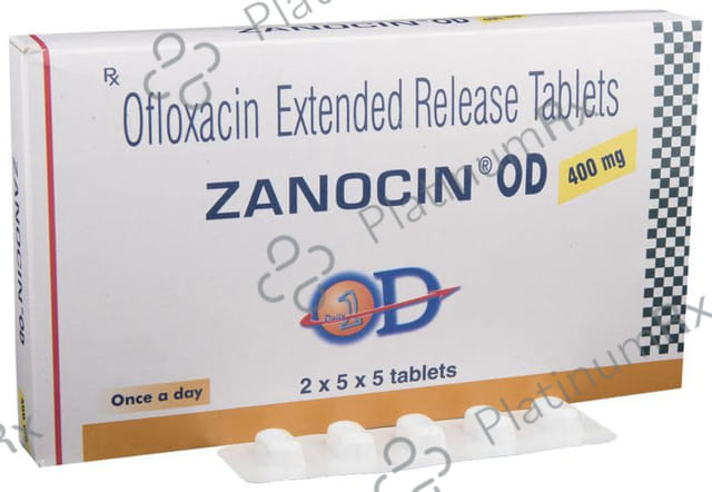Zanocin OD 400mg Tablet ER 5s