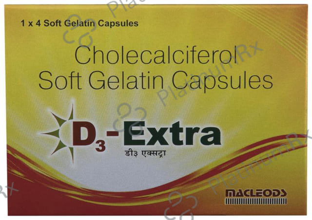 D3-Extra Soft Gelatin Capsule 4 capsules