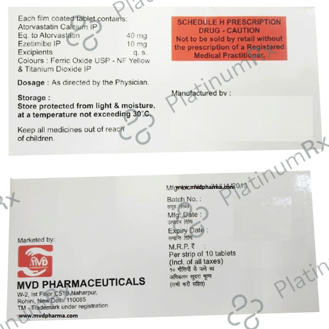 Minilip EZ 40mg/10mg Tablet