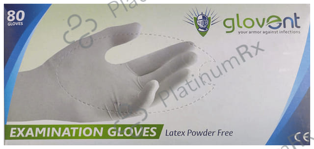 Glovent Examination Glove Large Latex Powder Free 80 Gloves