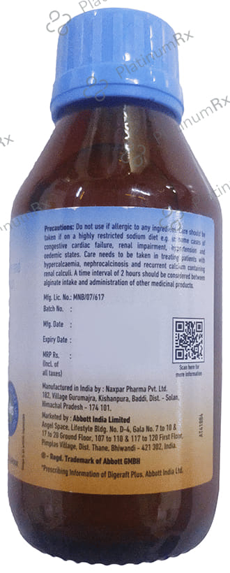 Digeraft Plus Mint Oral Suspension 200ml