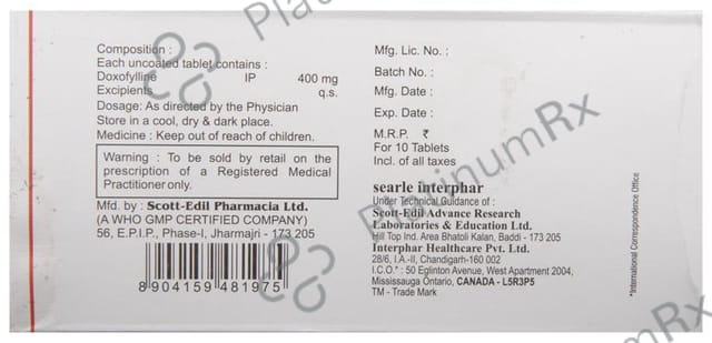 Doxofyl 400 Tablet