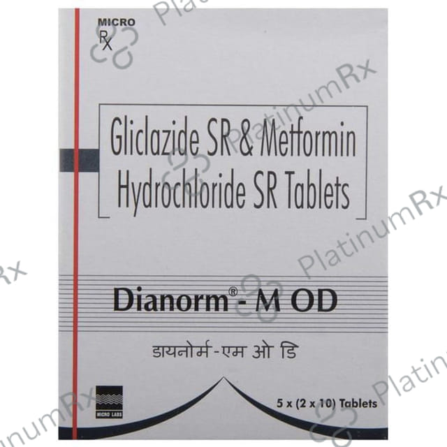 Dianorm M OD 60/500mg Tablet SR 10s