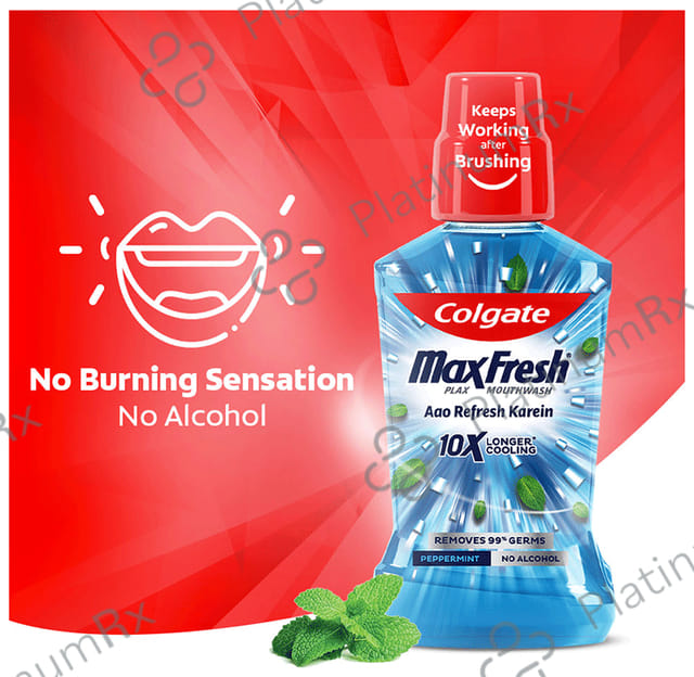 Colgate Peppermint MaxFresh Plax Antibacterial Mouth Wash 500 ml