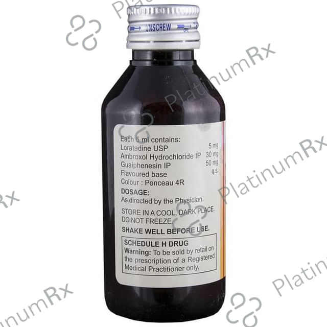 Lorfast AM 30/50/5mg Syrup 100ml