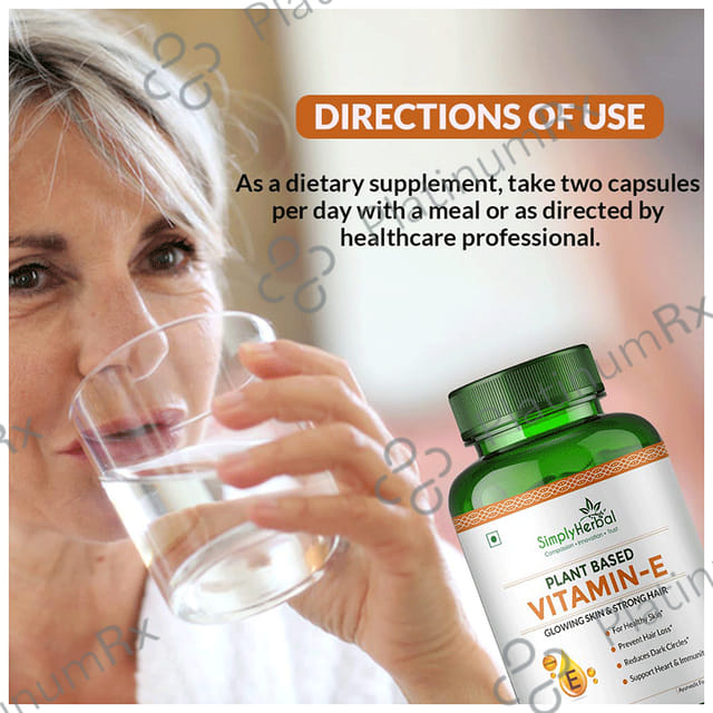 Simply 200mg Herbal Vitamin E Capsule 60s
