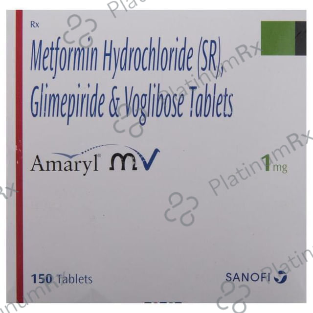 Amaryl MV 1/500/0.2mg Tablet SR 15s